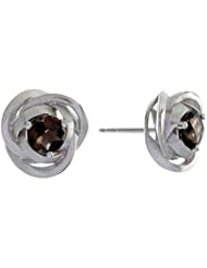 Balissima By Effy Collection Sterling Silver Smoky Quartz Earrings