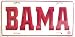 lp - 808 BAMA - University of Alabama College License Plate - 401