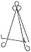 Black Easel Stand