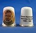 Porcelain China Collectable Thimble - Ernest Hemingway Novelist -- Free Gift Box