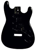 Golden Gate S-201 S Style Guitar Body (Black, Double Cutaway, Single Coil)