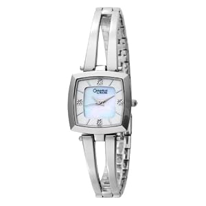 Caravelle by Bulova Ladies 43P001 Diamond Accented Mother of Pearl Dial Watch