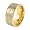 SALE PRICE! Gold Plated Polished Tungsten Carbide Band with Laser Cross Design (10 mm) - Size 14.0