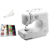 Michley Lil' Sew & Sew LSS-505 Combo Mini Sewing Machine, Electrical Scissors and 100-Piece Sewing Kit