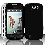 Black Rubberized Coating Hard Plastic Case Cover for HTC myTouch 4G Slide ( ....