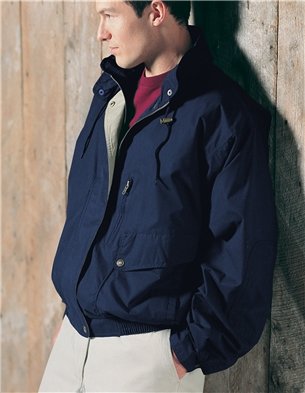 Premium Quality Men's Tall Sizes Water Resistant High Peak Jacket - Navy Khaki