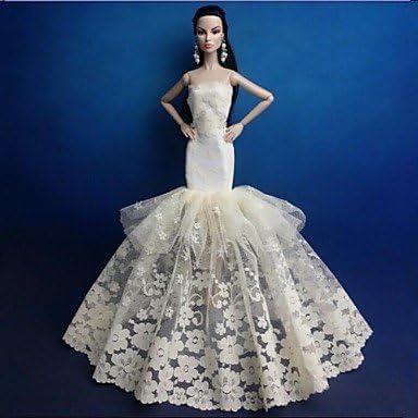 MWV Barbie Doll Mermaid Style Wedding Dress