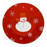 Snowman Dessert Plate Set of 4 by Boston Warehouse