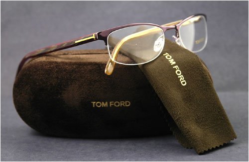 416atZAcrZL AUTHENTIC TOM FORD EYEGLASSES TF5119 TF 5119 081 BURGUNDY