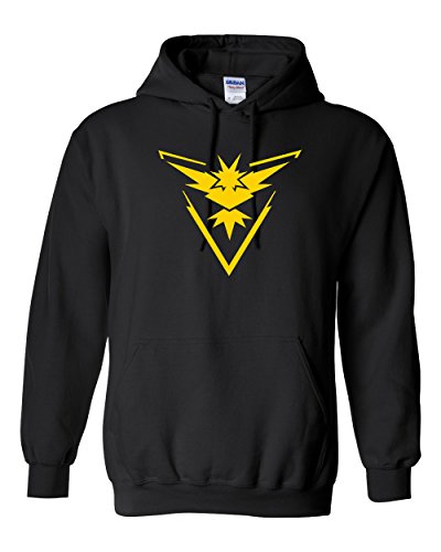 Pokemon Go Gym Team Instinct Yellow Youth Boys Girls Hoodie Sweatshirt