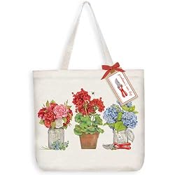 Cottage Flowers Tote Bag
