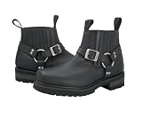 Mens Slip On Harness Engineer Hybrid with Elastic Entry Boots - Size : 11