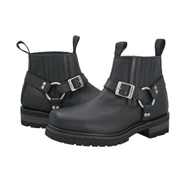 Mens Slip On Harness Engineer Hybrid with Elastic Entry Boots - Size : 10