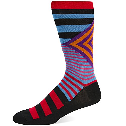 Hot Sox Men's Mixed Stripe Slack Sock