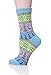 Color City Womens 5 Pairs Colorful Thick Knitting Cotton Crew Socks - Warm Wool Winter Socks,Free Size,Style a