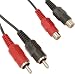 5m Phono Plug to Socket Extension Cable - 2x RCA Hi Fi Stereo Audio Lead - Male to Female - 5 Metre Length  from Indigo Banana Media