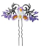 Purple Iris Hair Pin - Collectible Flower Hairpin Beauty Accessory