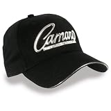 Camaro By Chevrolet Hat Black with Metal Logo (Apparel Clothing) by Gregs Automotive LLC