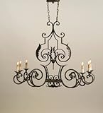 IMAGE OF Currey and Company 9259 6 Light Assurance Oval Chandelier, Antique Gold Leaf Finish
