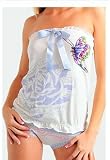 Ed Hardy - ED HARDY #3006 BB BUTTERFLY TEASE TUBE TOP