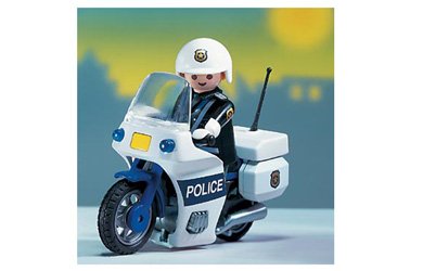 Police Officer & Motorcycle