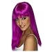 Smiffys Glamourama Wig Neon Purple Ladies