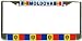 Moldova Flag Chrome Metal License Plate Frame Holder