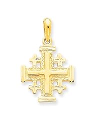 14k Jerusalem Cross Pendant