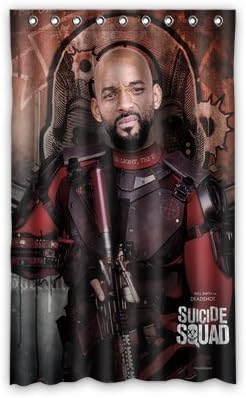Daniellestore Deadshot Suicide Squad Window Treatment Thermal Insulated Solid Grommet Blackout Curtains/Drapes for Bedroom (1 Panel,52x84 inches)