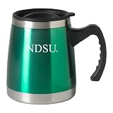 North Dakota State University - 16-ounce Squat Travel Mug Tumbler - Gold
