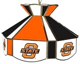 16 inch Stained Glass Swag Light - Oklahoma State - NCAA Team