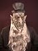 Maske Höllenwächter mit Hut und Haar