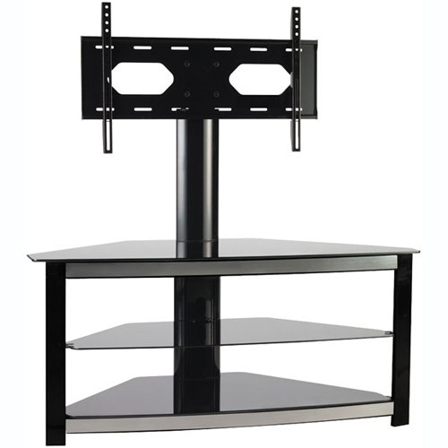 Omnimount Elements 503FP 3-Shelf Flat-Panel Floor Stand for Most 42-Inch to 55-Inch Flat Panels (Black)