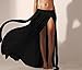 Bestyou® Women's Side Slit Mesh Maxi Skirt Swimsuit Cover Ups (Black)