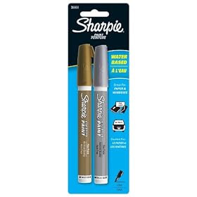 Sharpie Water-Based Fine Point Paint Markers, 1 Gold & 1 Silver Marker (36668PP)