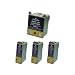 TeckNet 4 pack T007 T009 (3B+1C) Compatible Ink Cartridges for Epson Stylus Color 900 1270 1280 1290