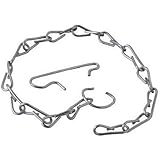 Master Plumber 9-1/2 Inch Toilet Flapper Chain and Hook, Stainless Steel