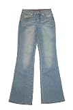 Girls Super Hip Flare Jeans, Light Wash