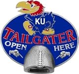 Kansas Jayhawks Bottle Opener Hitch Cover Plug