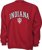 Indiana Hoosiers Youth Cardinal Tackle Twill Crewneck Sweatshirt
