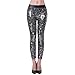 Tirain Footless Liquid Wet Look Shiny Metallic Stretch Hot Stripes Leggings