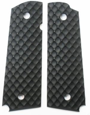Custom "D-Fense" High-Impact Polymer 1911 Grips in Black