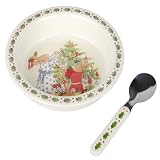 Bunnykins Christmas Feeding Bowl & Spoon by Royal Doulton