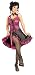 Saloon Girl Sexy Skirt Set Adult Costume Naughty Western Can Can Pink Moulin Rouge Dancer Outfit