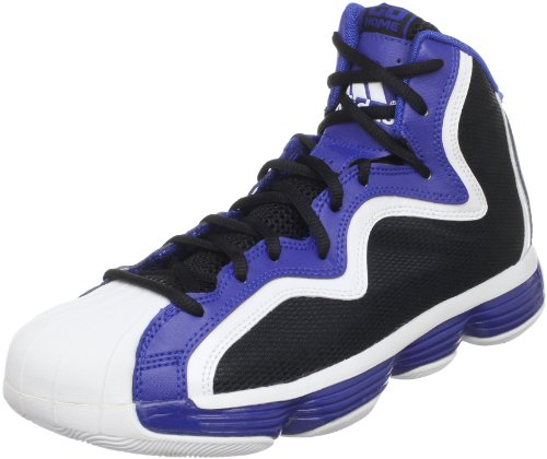 adidas Men's Pro Madness Basketball Shoe,Black/Collegiate Royal/Running White,12 M US