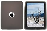KingCase iPad Soft Silicone Case * Logo Cutout * (Grey) - For Apple iPad (Fits ALL iPad Wifi & 3G models)