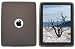 KingCase iPad Soft Silicone Case * Logo Cutout * (Grey) - For Apple iPad (Fits ALL iPad Wifi & 3G models)