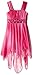 My Michelle Girls' Big Ombre Glitter Hi Low Hanky Hem Dress with Beaded Waistband