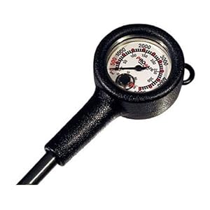 Scuba Diving Gauge Console Tank Pressure Temperature (Made in Italy)