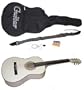 38" White Acoustic Guitar With Accessories - Extra Packaging